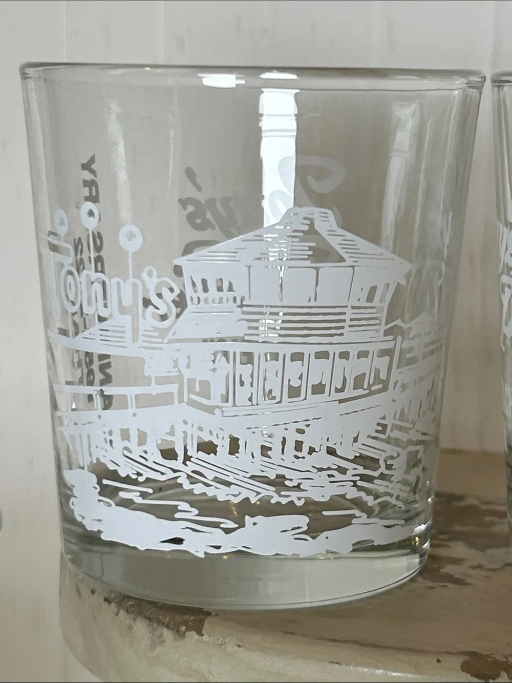 Tony’s On The Pier 70th Anniversary Glasses Set of 4